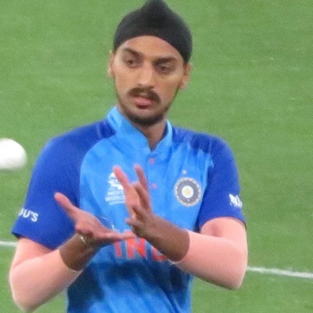 Arshdeep Singh in a real source photograph