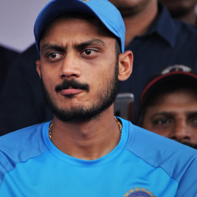 Axar Patel in a real source photograph