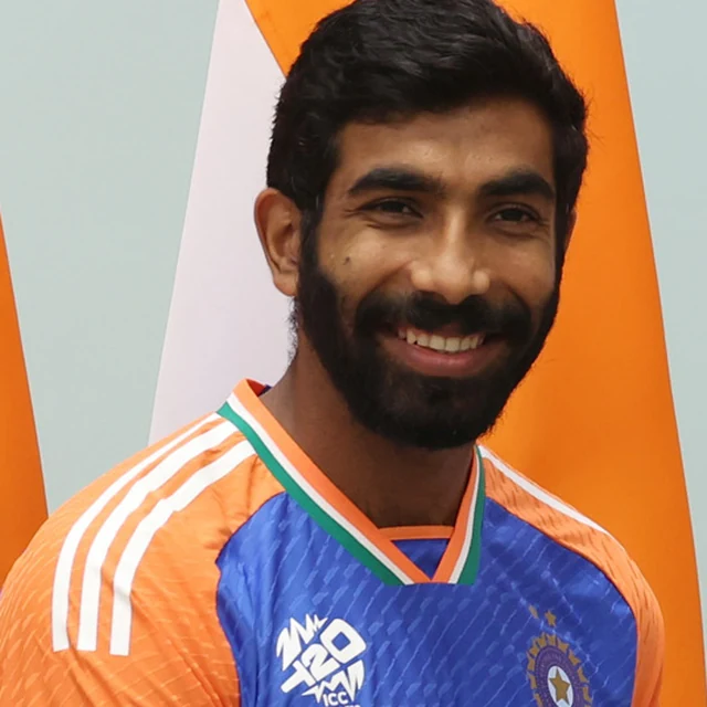 Jasprit Bumrah in a real source photograph