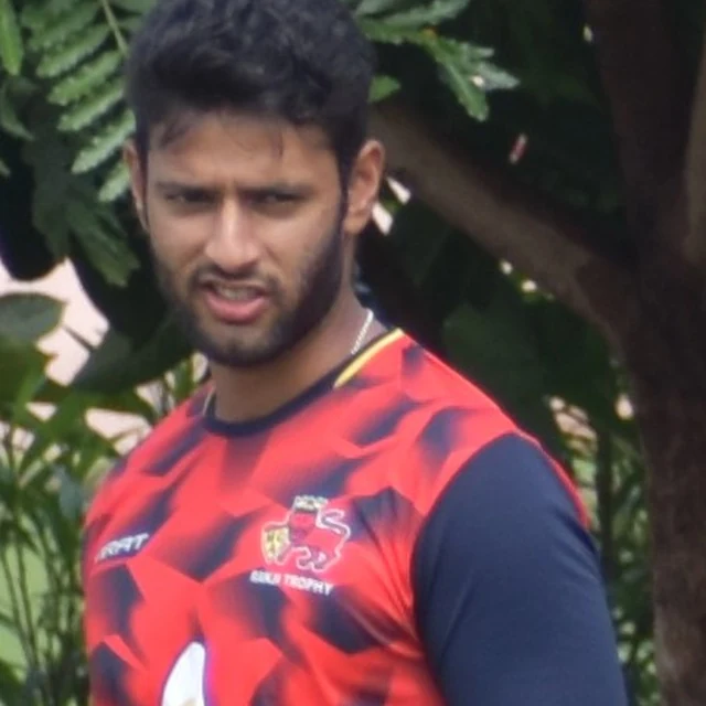 Shivam Dube in a real source photograph
